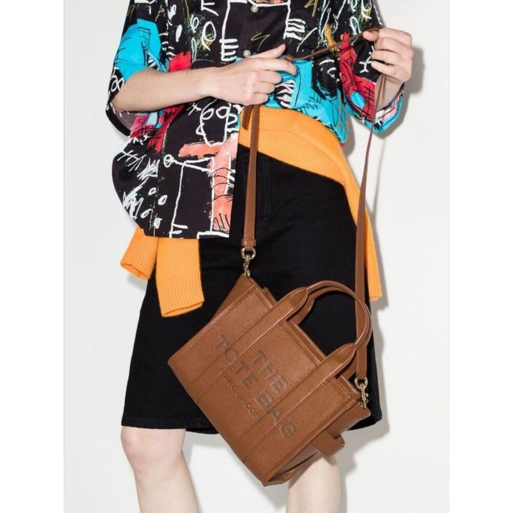 Marc Jacobs The Leather Small Tote bag in Brown